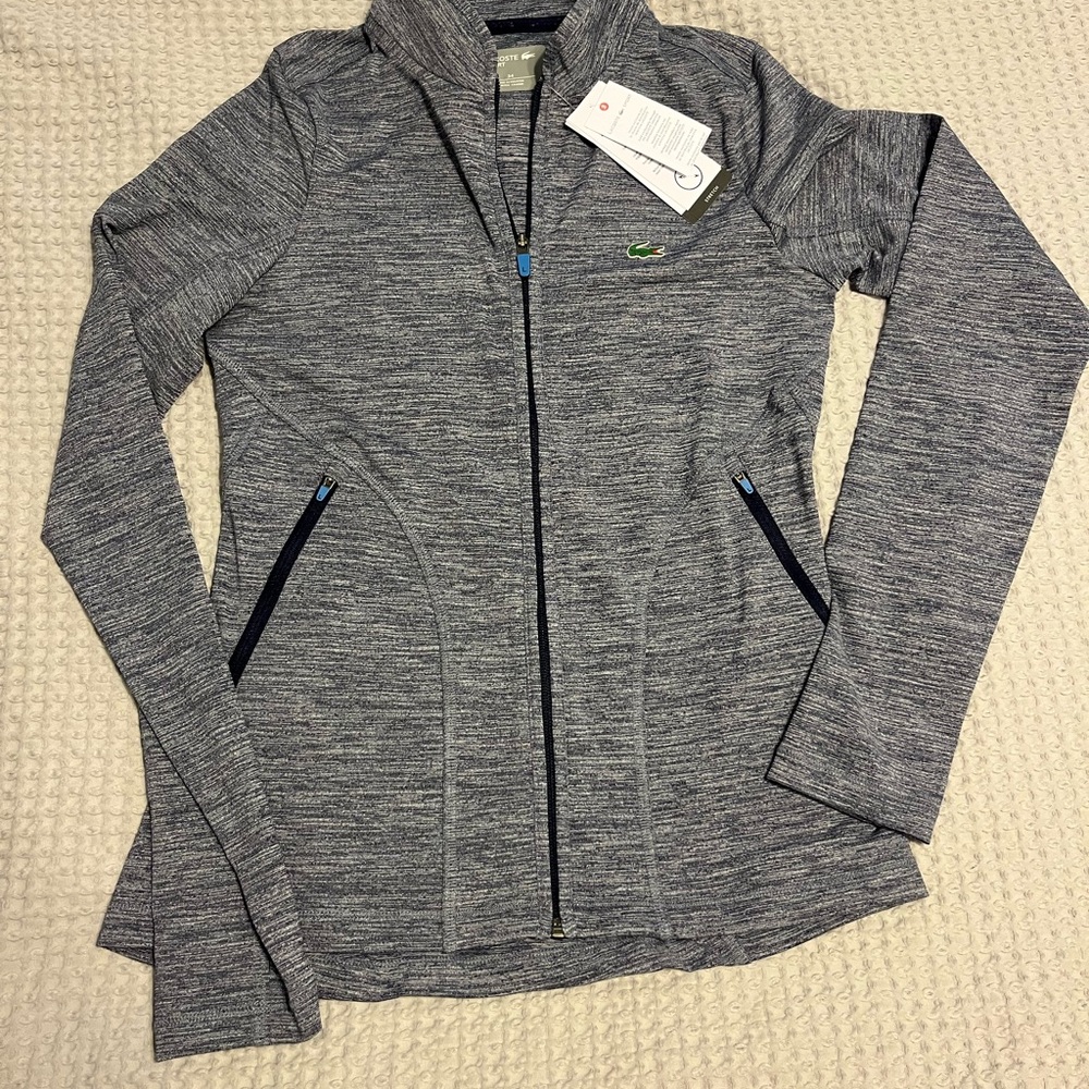NWT women’s Lacoste lightweight zip-up